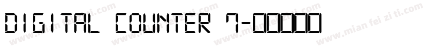 Digital Counter 7字体转换